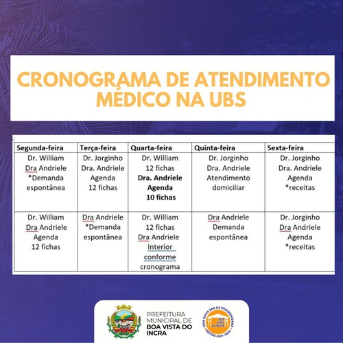 novo-cronograma-de-atendimento-medico