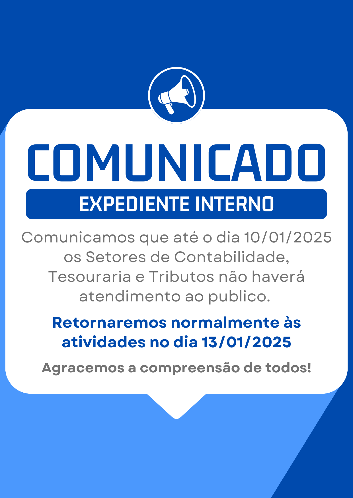 Comunicado de férias simples laranja.png