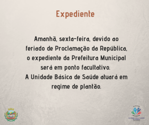 expediente-da-prefeitura-municipal-sera-facultativo-nesta-sexta-feira